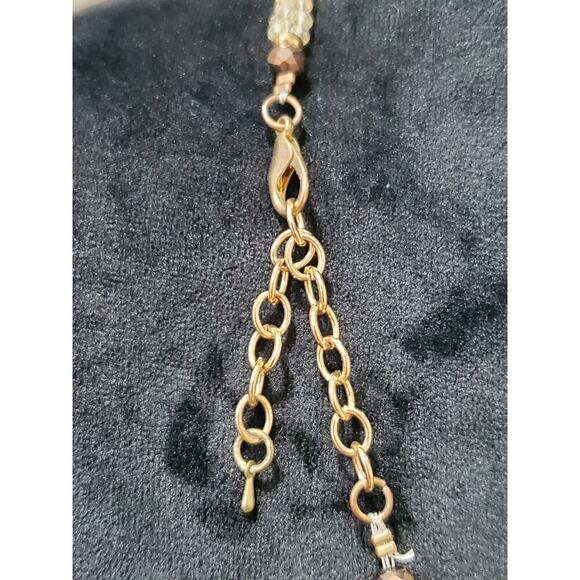 Multicolor Strand Knotted Mixed Beads Fashion Statement Long Necklace - Picture 5 of 7